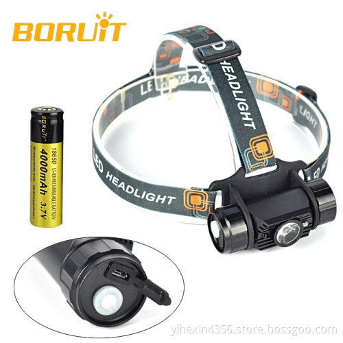 Boruit High Quality 500lumen Led Sensor Headlamp